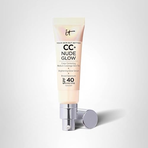 IT Cosmetics CC+ Nude Glow arm swatch shows tone match and coverage