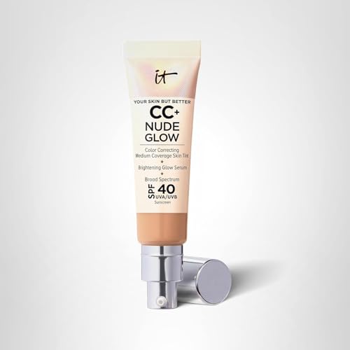 IT Cosmetics CC+ Nude Glow daytime use tint provides SPF 40 and luminosity.