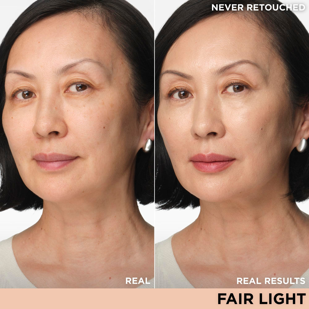 Close-up of IT Cosmetics CC+ Nude Glow SPF 40 protection on skin.