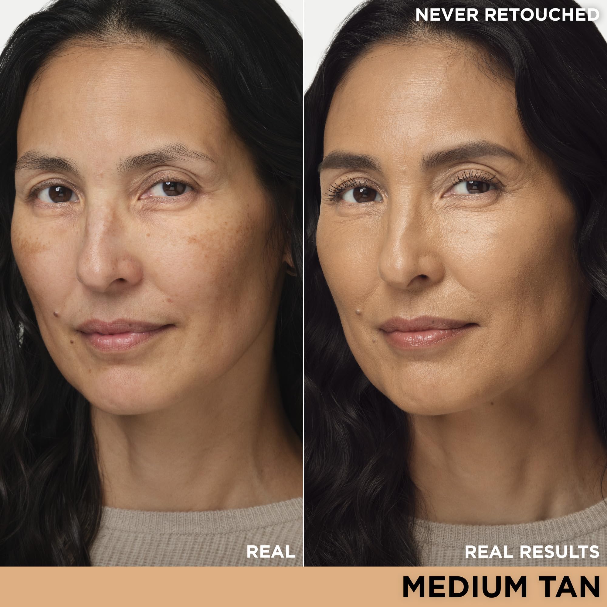 IT Cosmetics CC+ Nude Glow Medium Tan pump demonstrates easy, even application.