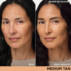 IT Cosmetics CC+ Nude Glow Medium Tan pump demonstrates easy, even application.