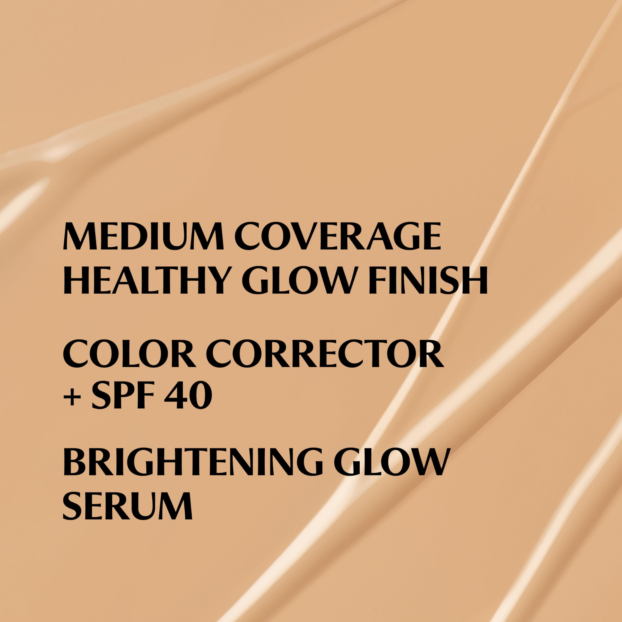 IT Cosmetics CC+ Nude Glow swatch on skin reveals brighter, more even tone.