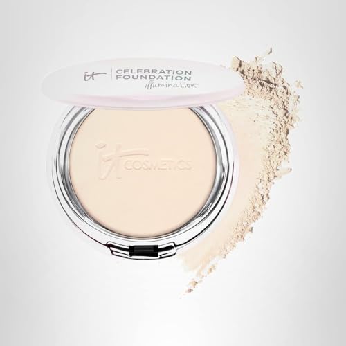 IT Cosmetics Celebration Foundation Illumination packaging shows compact and mirror for touchups.