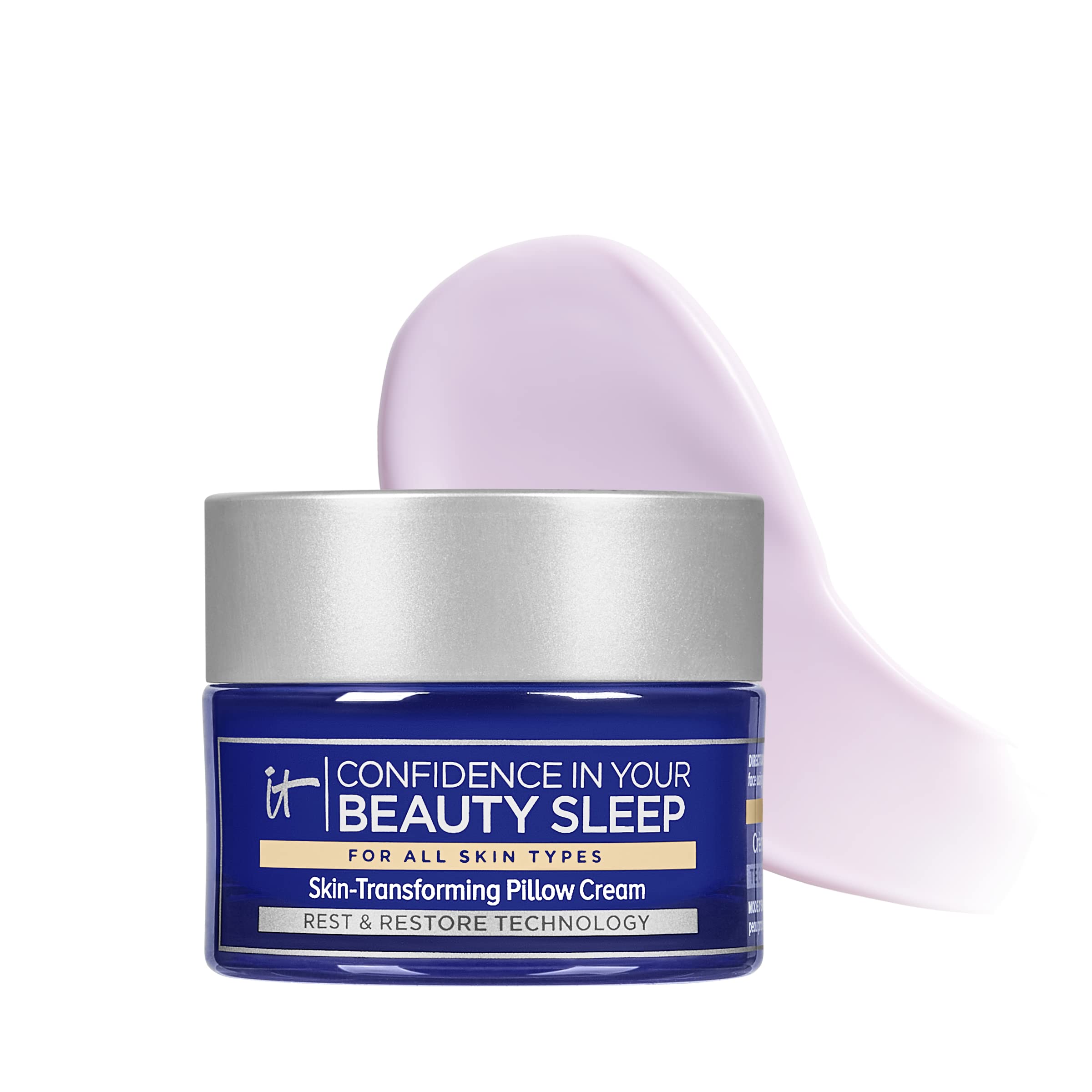 IT Cosmetics crema nocturna en frasco, hidratación durante la noche
