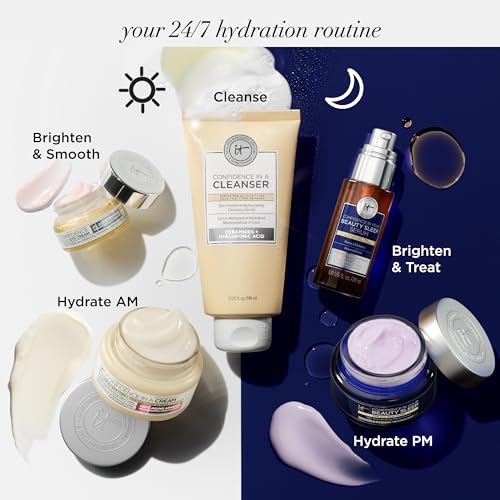Packaging close-up of IT Cosmetics Confidence in a Cleanser highlight premium design