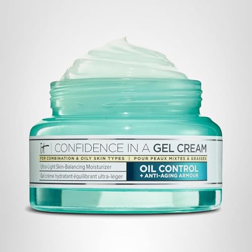 IT Cosmetics Confidence in a Gel Cream 48-hour hydration seen on skin.
