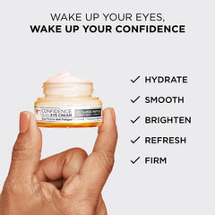 IT Cosmetics Confidence in an Eye Cream upper lid and brow bone seen during smoothing step.