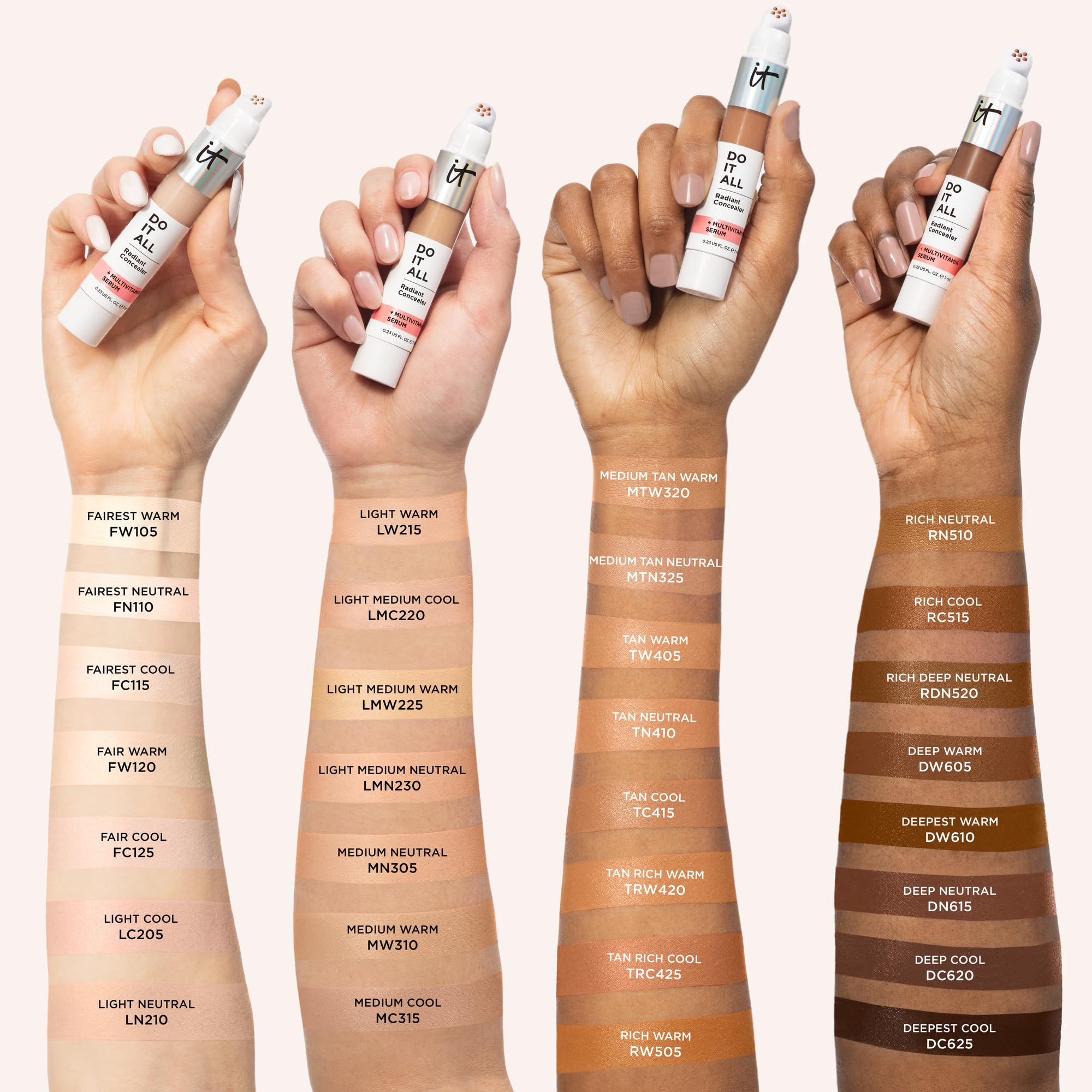 Radiant finish on skin using Do It All Radiant Concealer