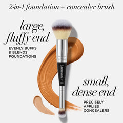 IT Cosmetics Heavenly Luxe Complexion Perfection Brush #7 large end foundation application
