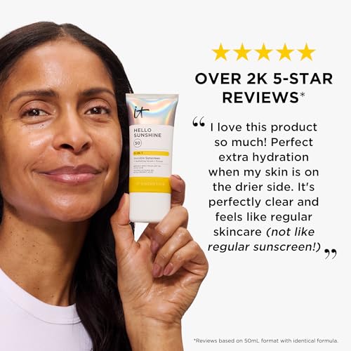 Daily-use scenario showing Hello Sunshine as hydrating sunscreen primer.