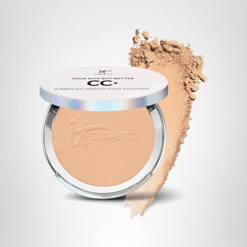 IT Cosmetics Medium Tan shade delivers buildable coverage for versatile skin tones.