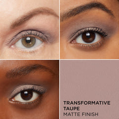 IT Cosmetics No-Tug Shadow Stick taupe easy swipe application for quick eye definition.