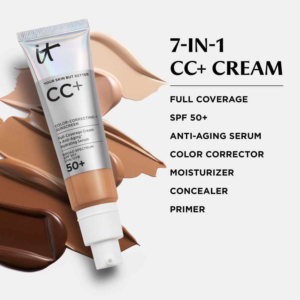 IT Cosmetics CC+ Cream reduces redness and minimizes visible pores.