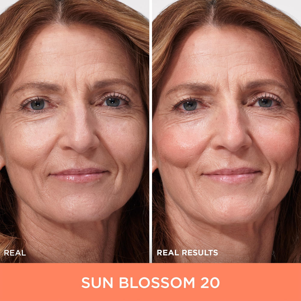 IT Cosmetics Heavenly Luxe brush applying Sun Blossom for precise lift