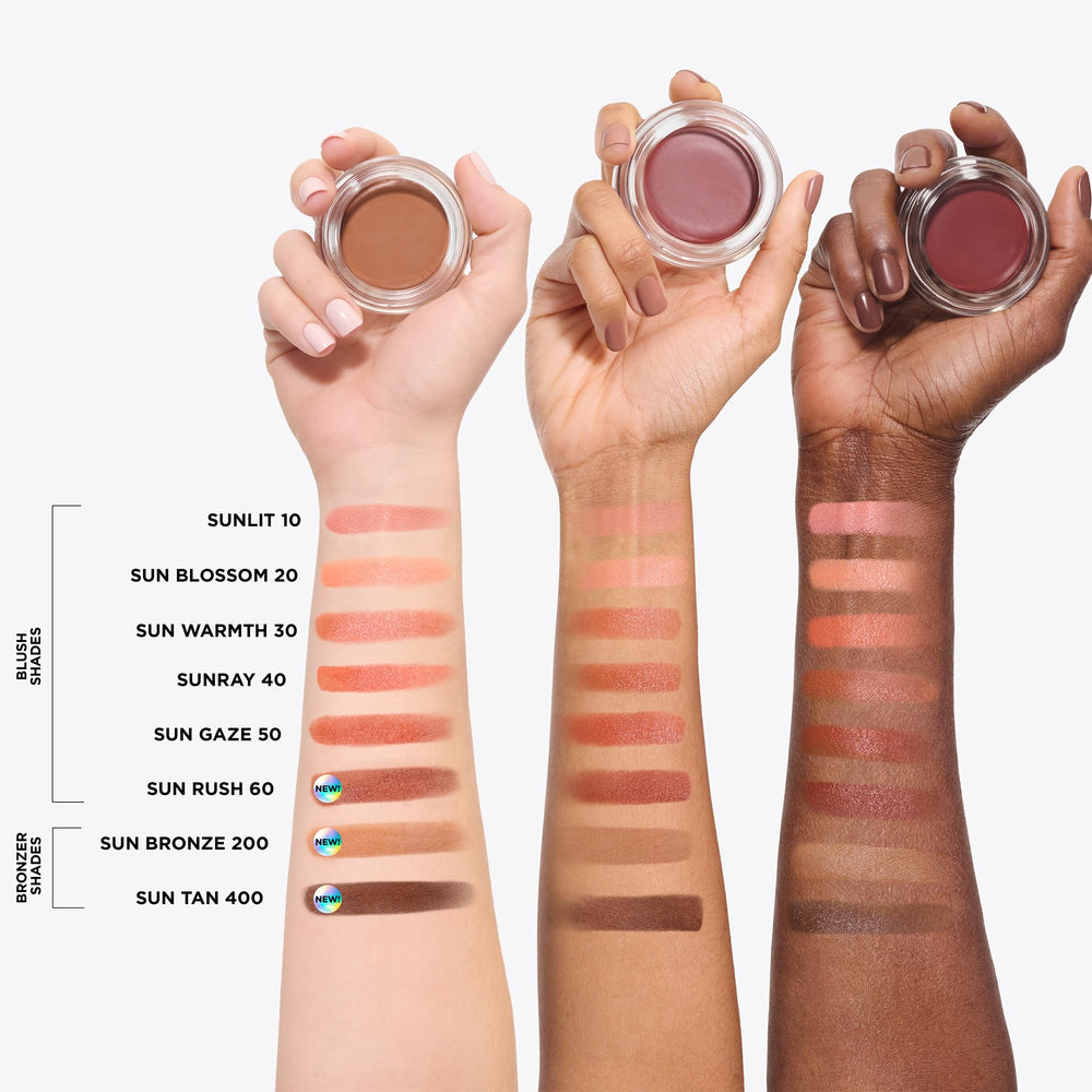 IT Cosmetics Sun Blossom used on eyelids for cohesive eye and face color