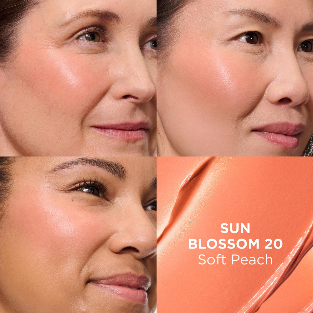 IT Cosmetics Sun Blossom swirled on cheek for blendable natural color