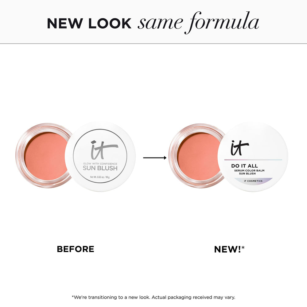 IT Cosmetics Sun Blossom tube and cap shown for travel-friendly use
