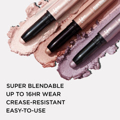 Application demo of IT Cosmetics No-Tug Shadow Stick gliding smoothly