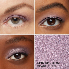 IT Cosmetics shadow stick swatch Epic Amethyst on the lid