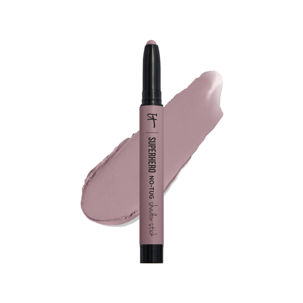 IT Cosmetics Superhero No-Tug Mighty Mauve shadow stick on eyelid for quick, creased-free color