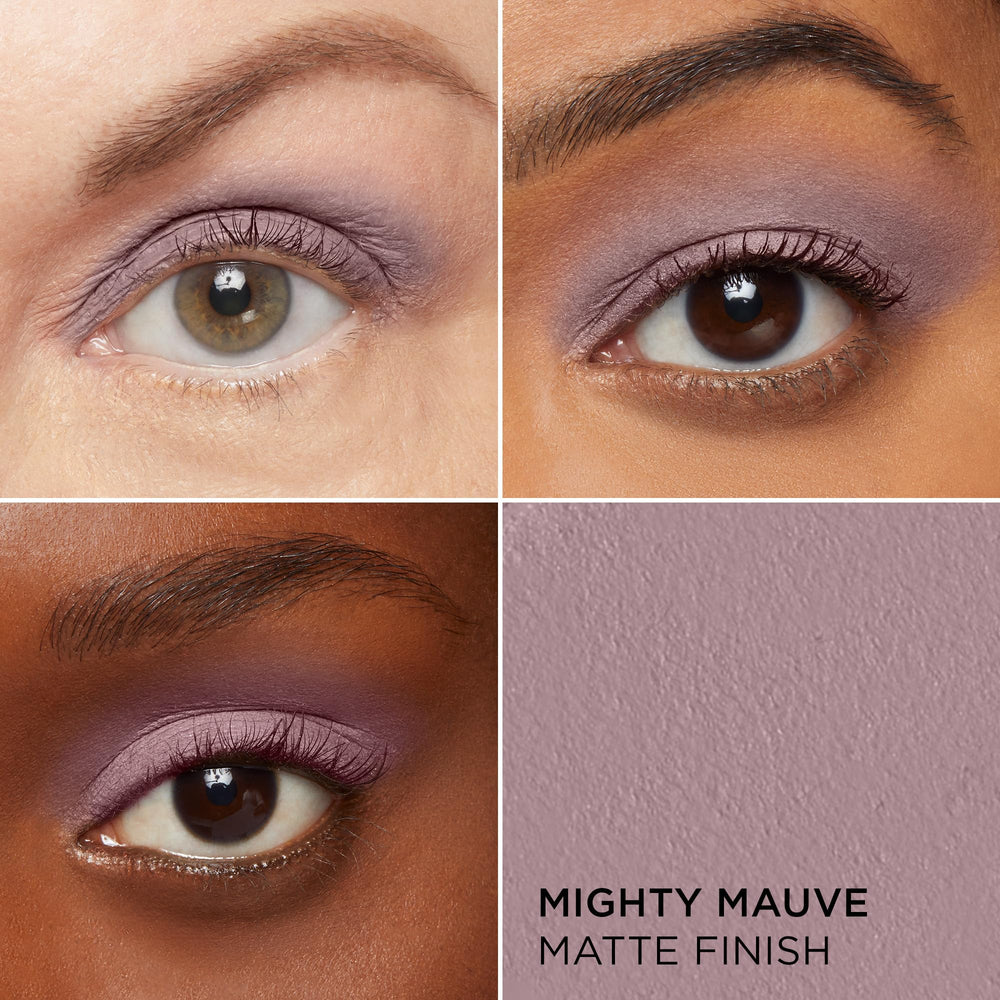 IT Cosmetics Mighty Mauve shadow stick cream texture ready for blending on lids