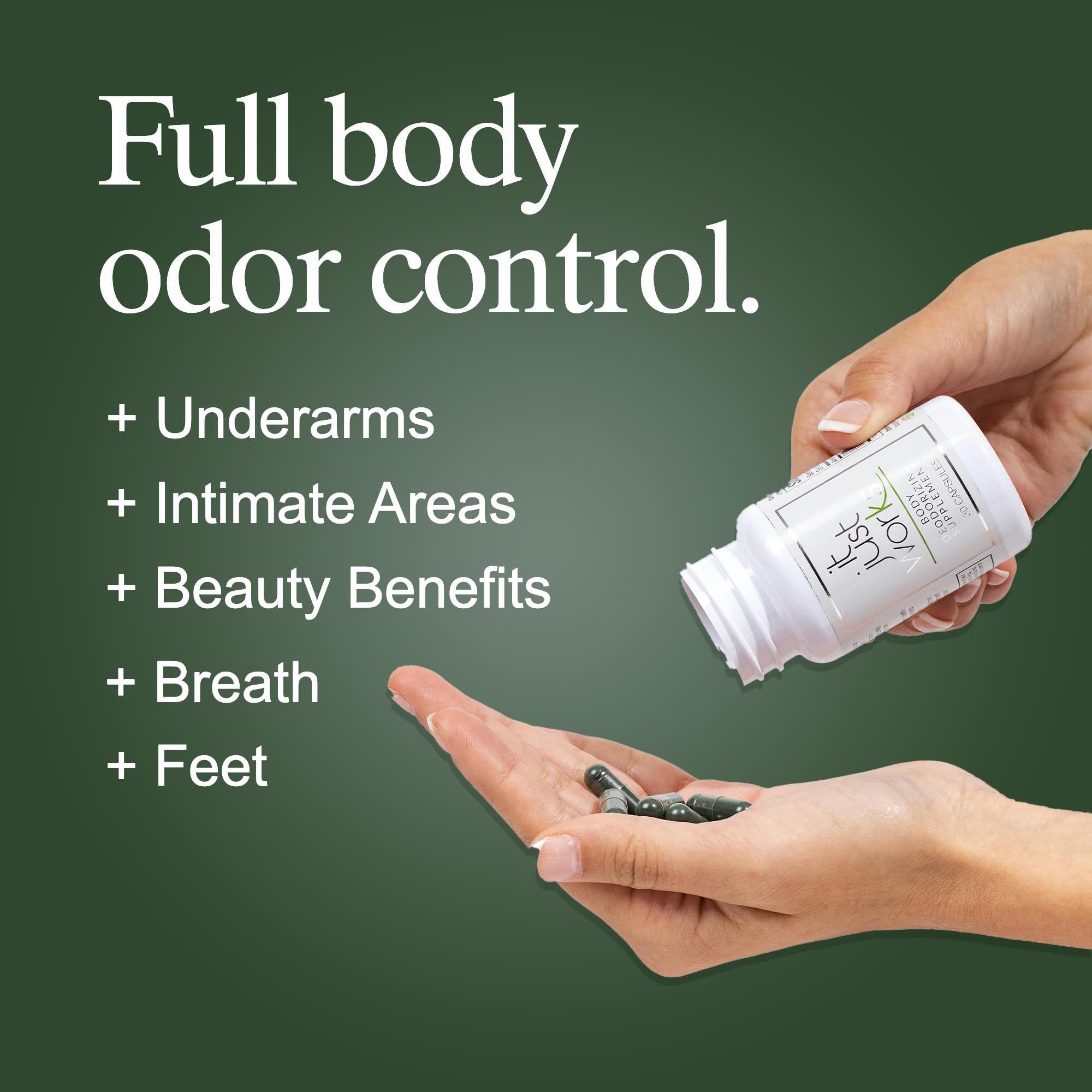 Visual of daily dosage capsules from It Just Works for easy routine