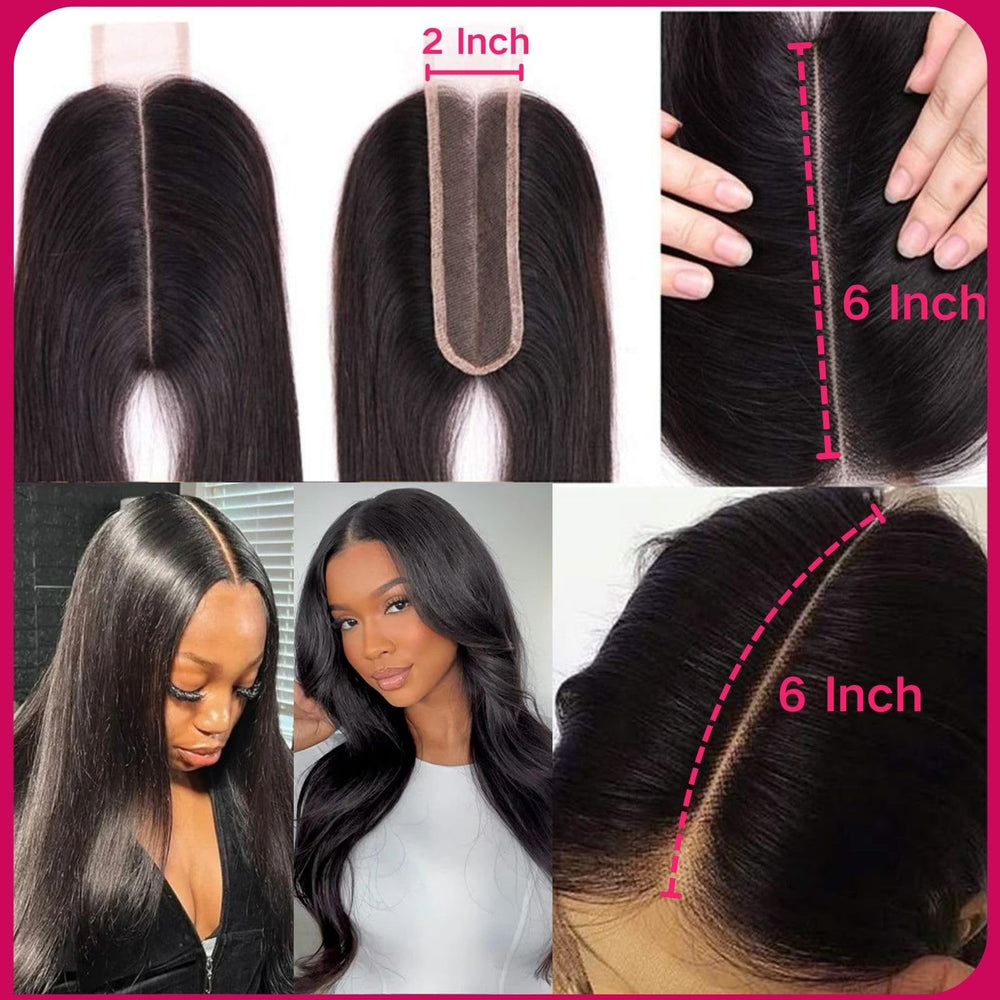 ITAFPRV 2x6 closure with 180% density for full, natural volume.