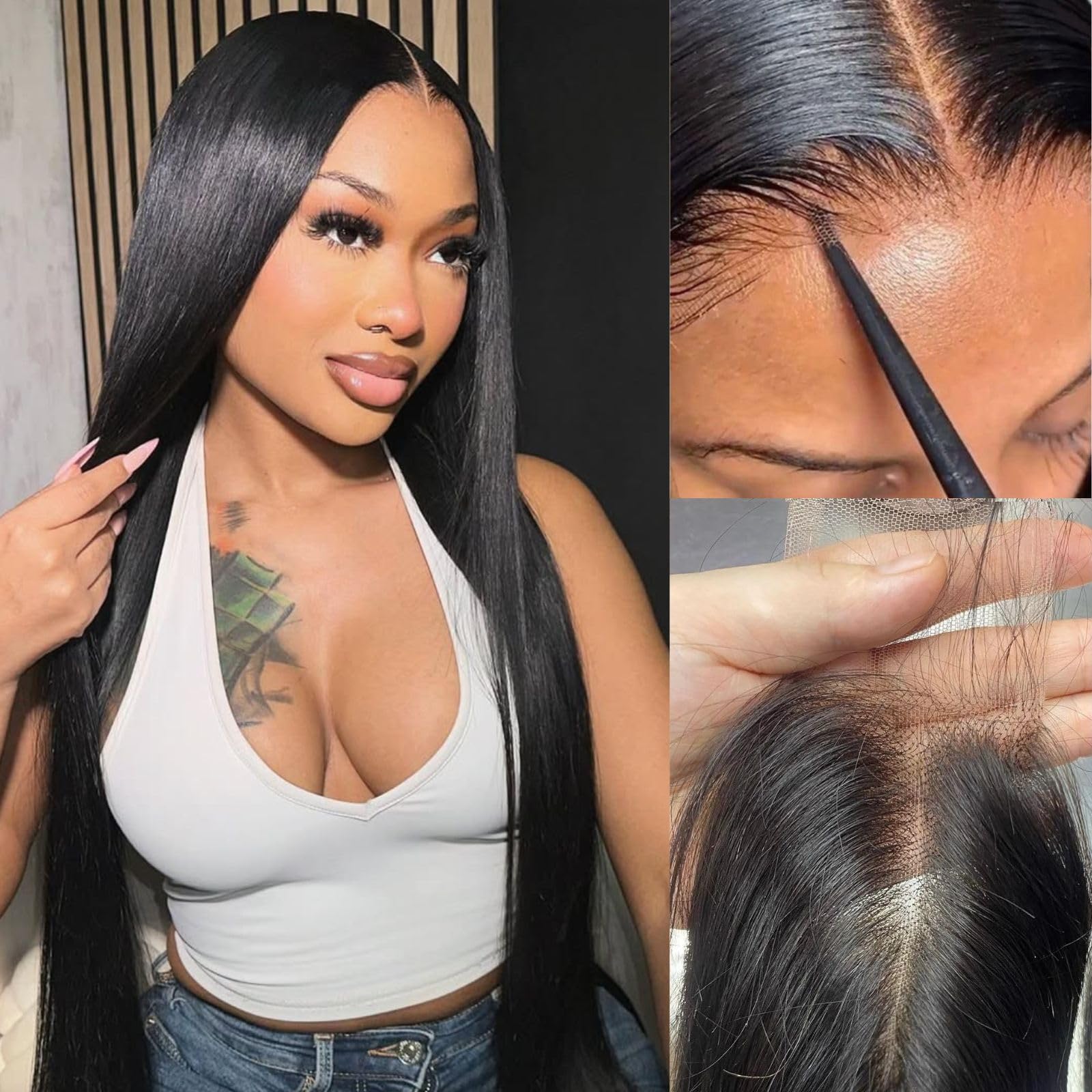 ITAFPRV 2x6 HD lace closure skinlike blends with all skin tones for natural look.