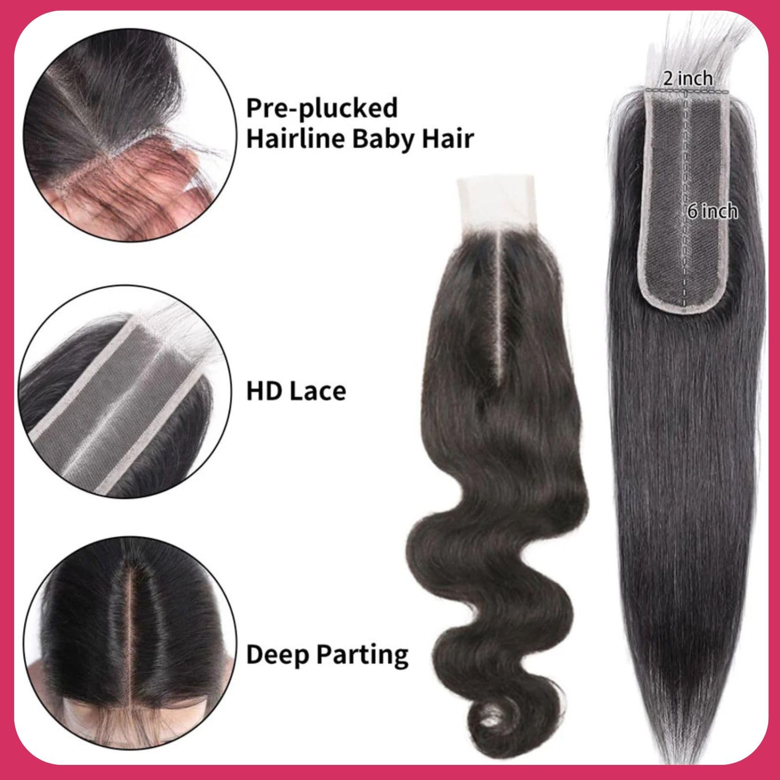 ITAFPRV HD lace closure natural hairline close-up shows seamless melt and breathability.