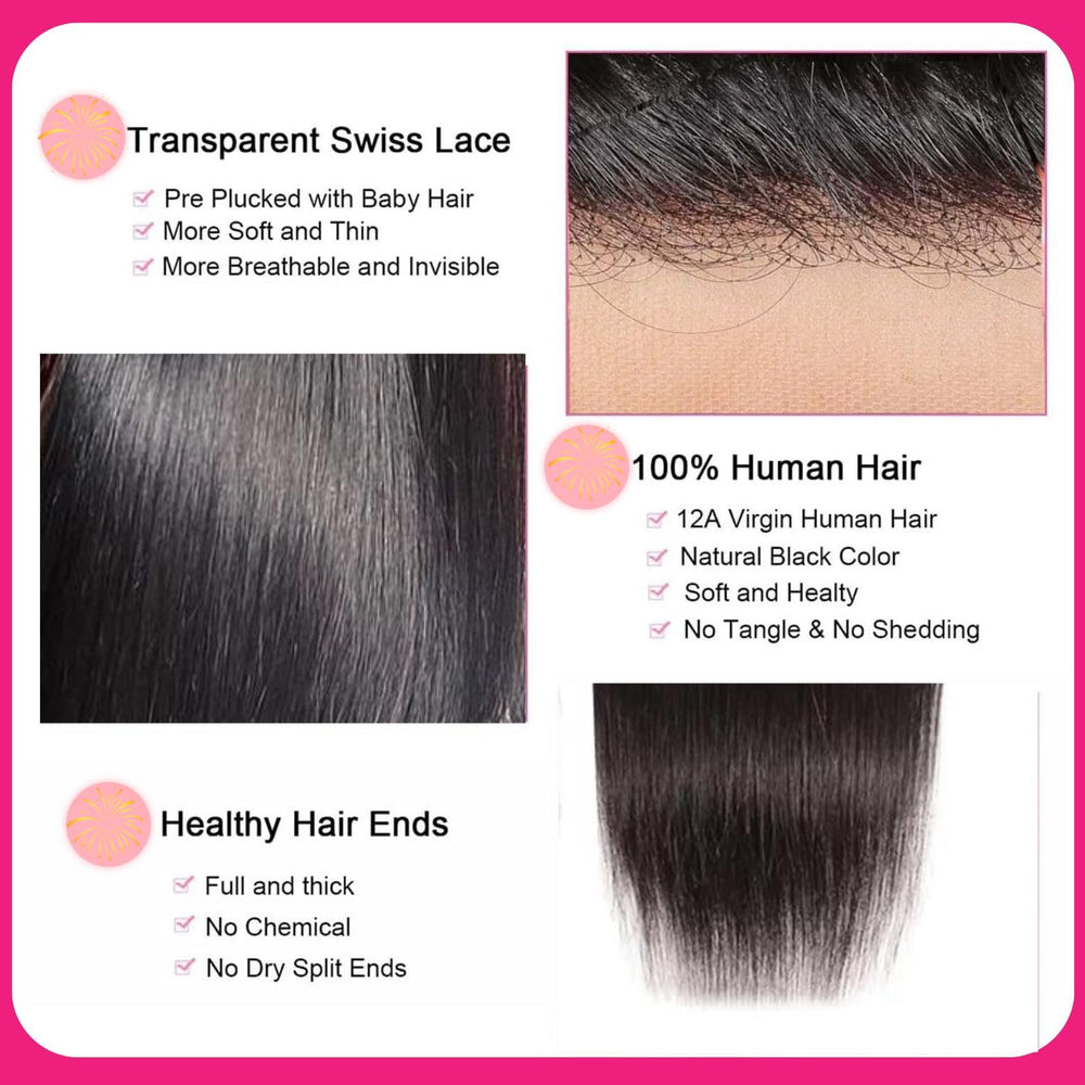 ITAFPRV preplucked baby hair detail for easy styling and a realistic front.