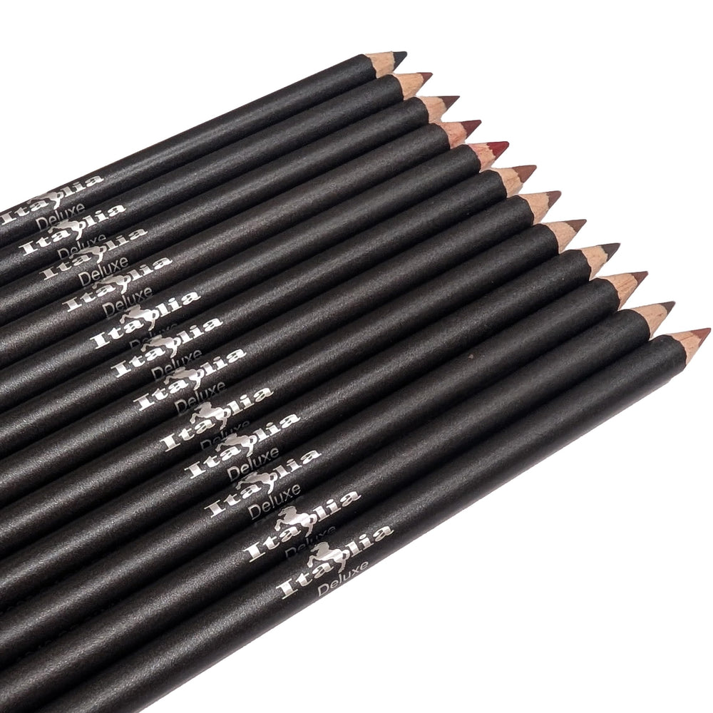 Italia Deluxe delineador labial tono marrón profundo para looks intensos y duraderos