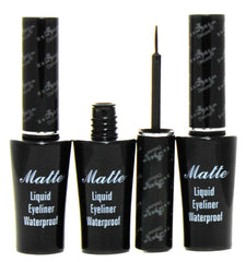 Italia Deluxe Matte Liquid Eyeliner with fine tip for precise lash-line design.