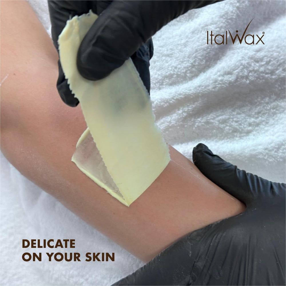 Multiple fragrance options and setting times in Italwax hard wax lines.