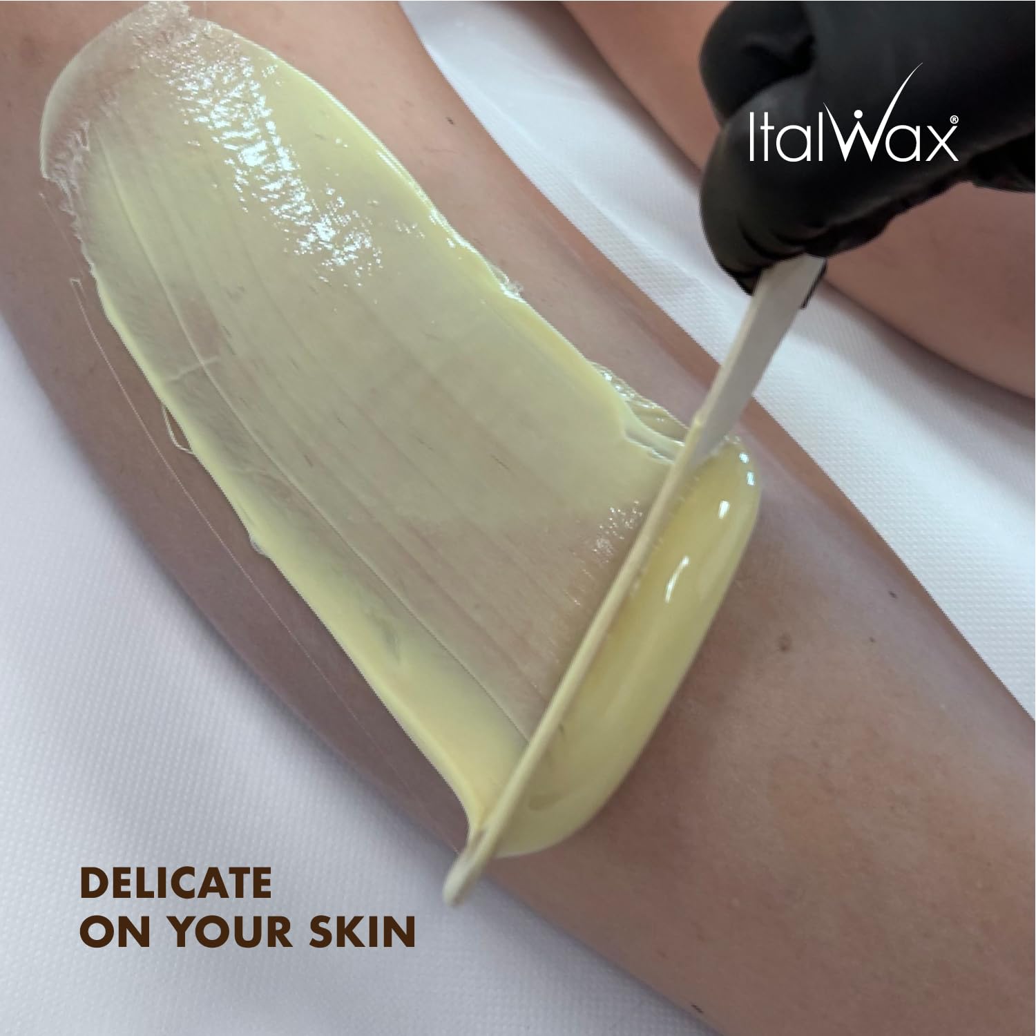 Hard wax without strips delivers easier removal and less mess.