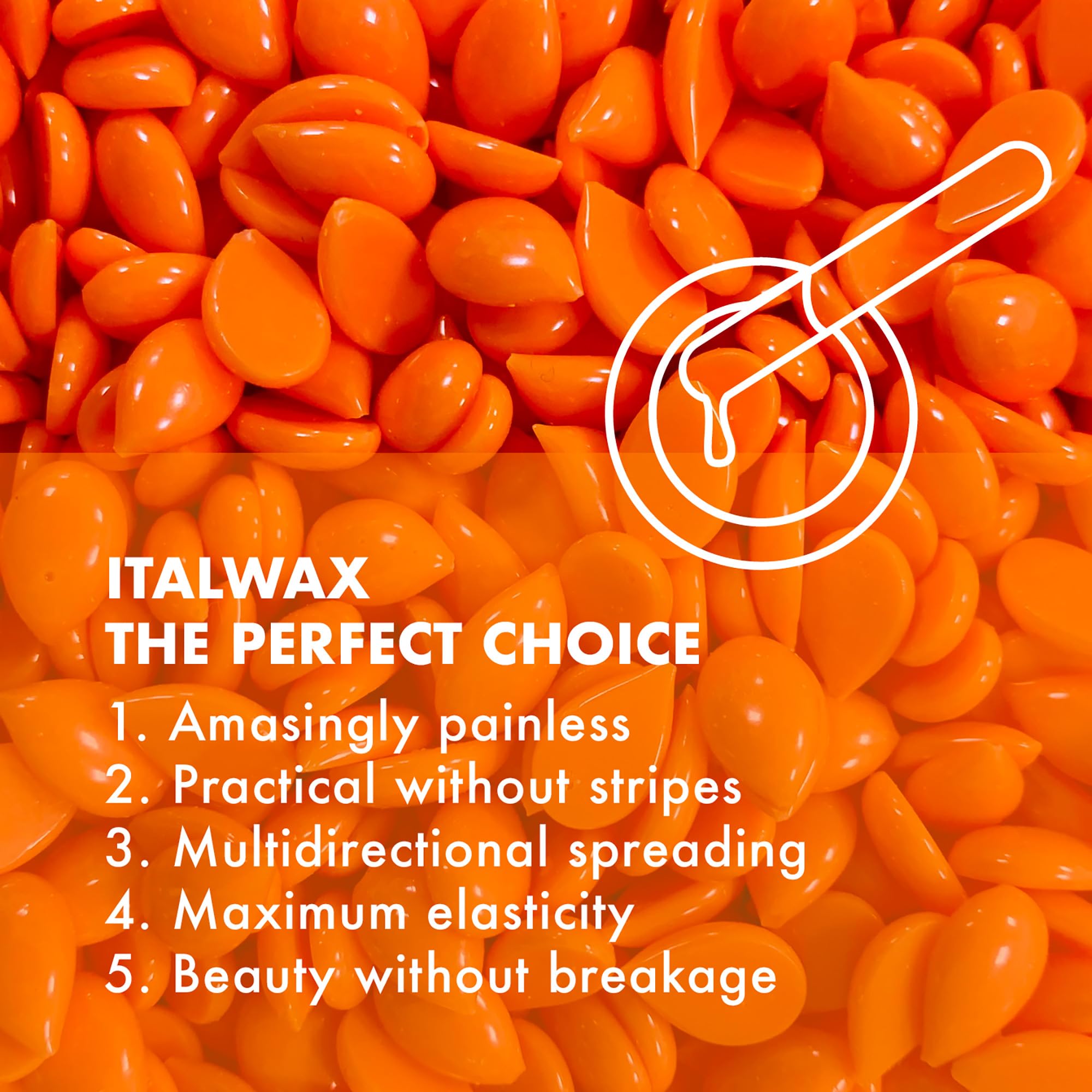 Italwax Top Line Coral bikini-area use supports precise shaping.