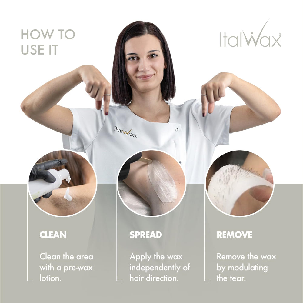 Italwax Top Line Crystal hard wax beads designed for very sensitive skin.