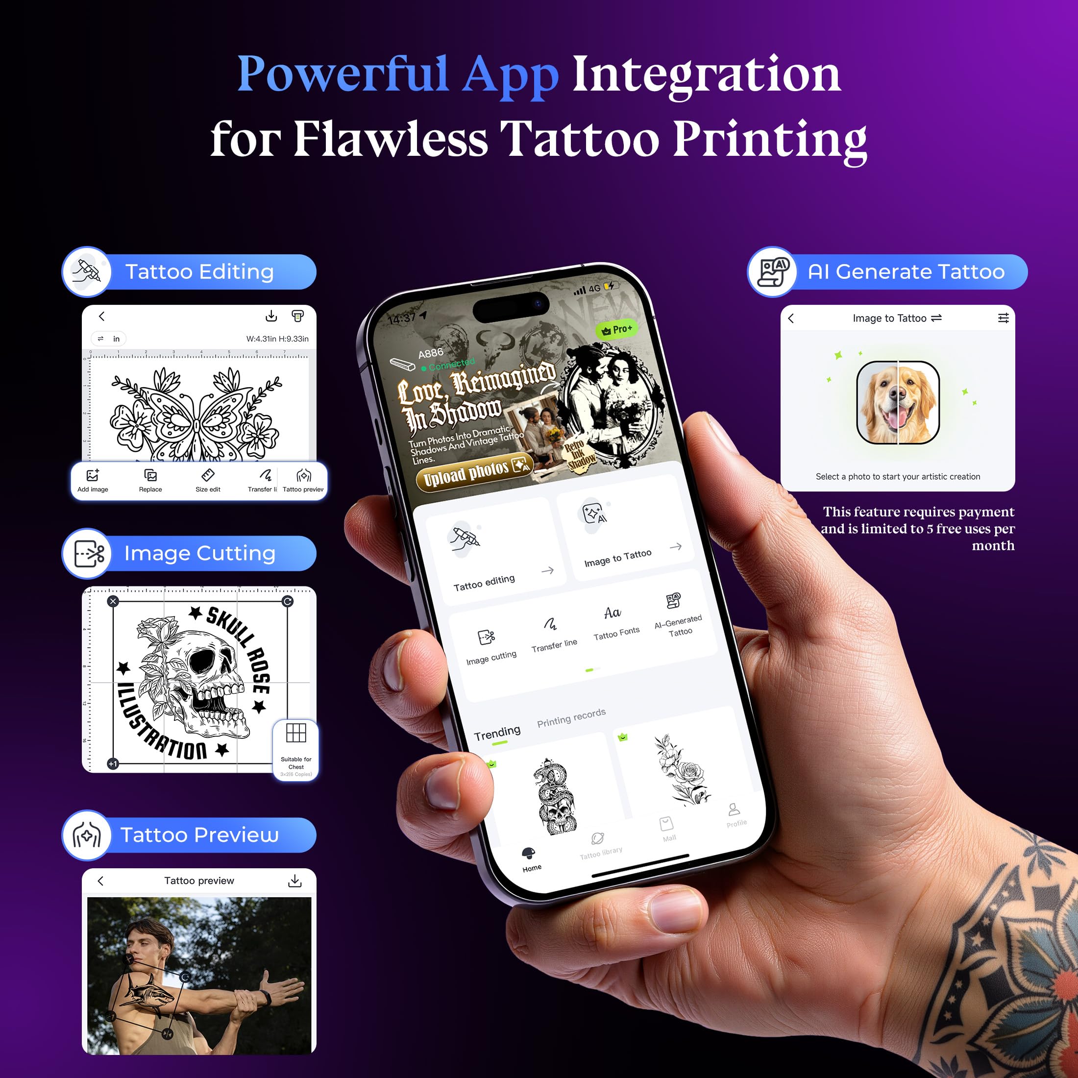 Itari A886 AI design engine creates instant line art