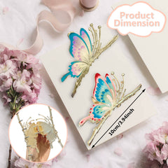 ITingstere butterfly hair clip worn in hair for secure hold.