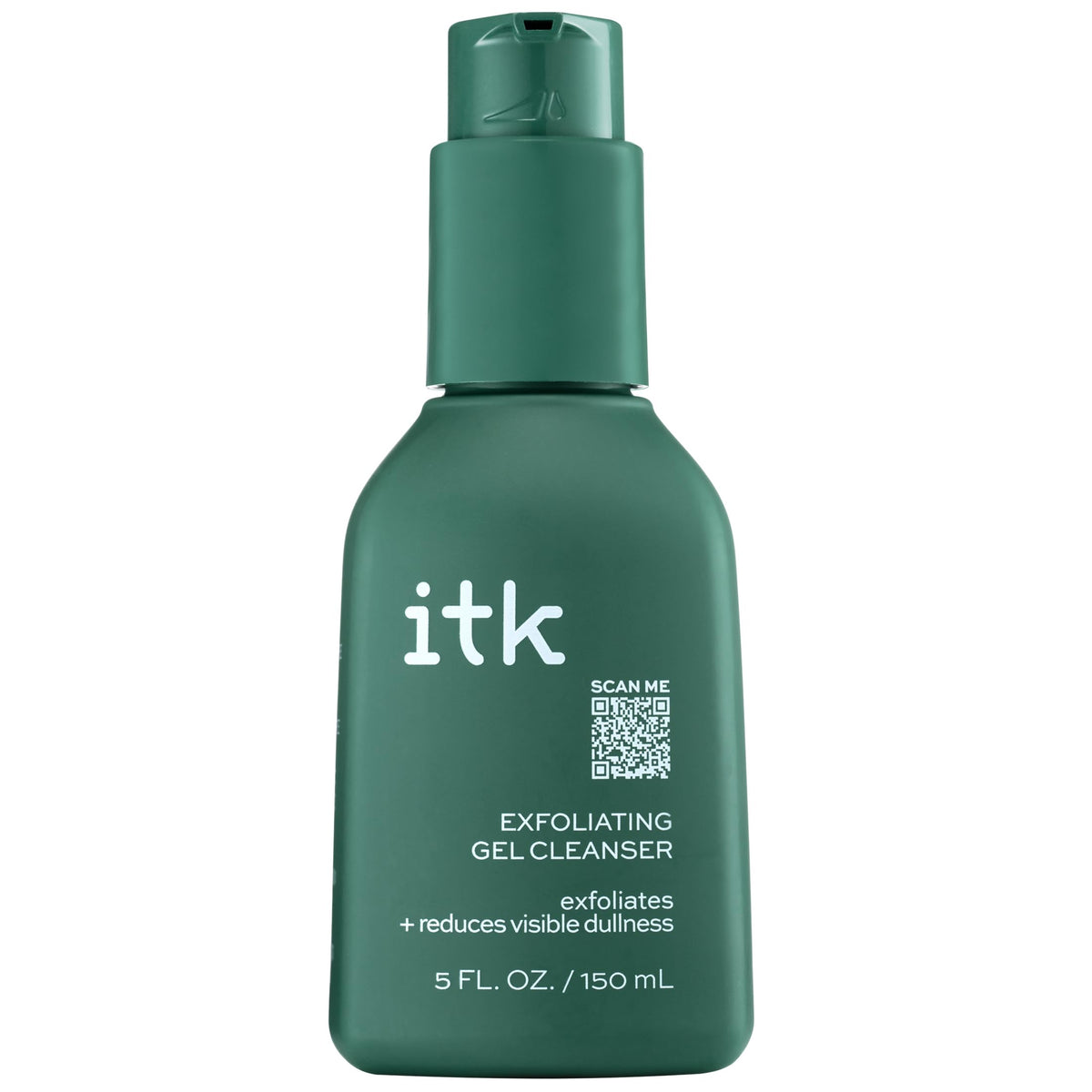ITK Exfoliante Gel Limpiador: bote de 5 onzas para uso diario y piel limpia.