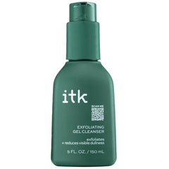 ITK Exfoliante Gel Limpiador: bote de 5 onzas para uso diario y piel limpia.