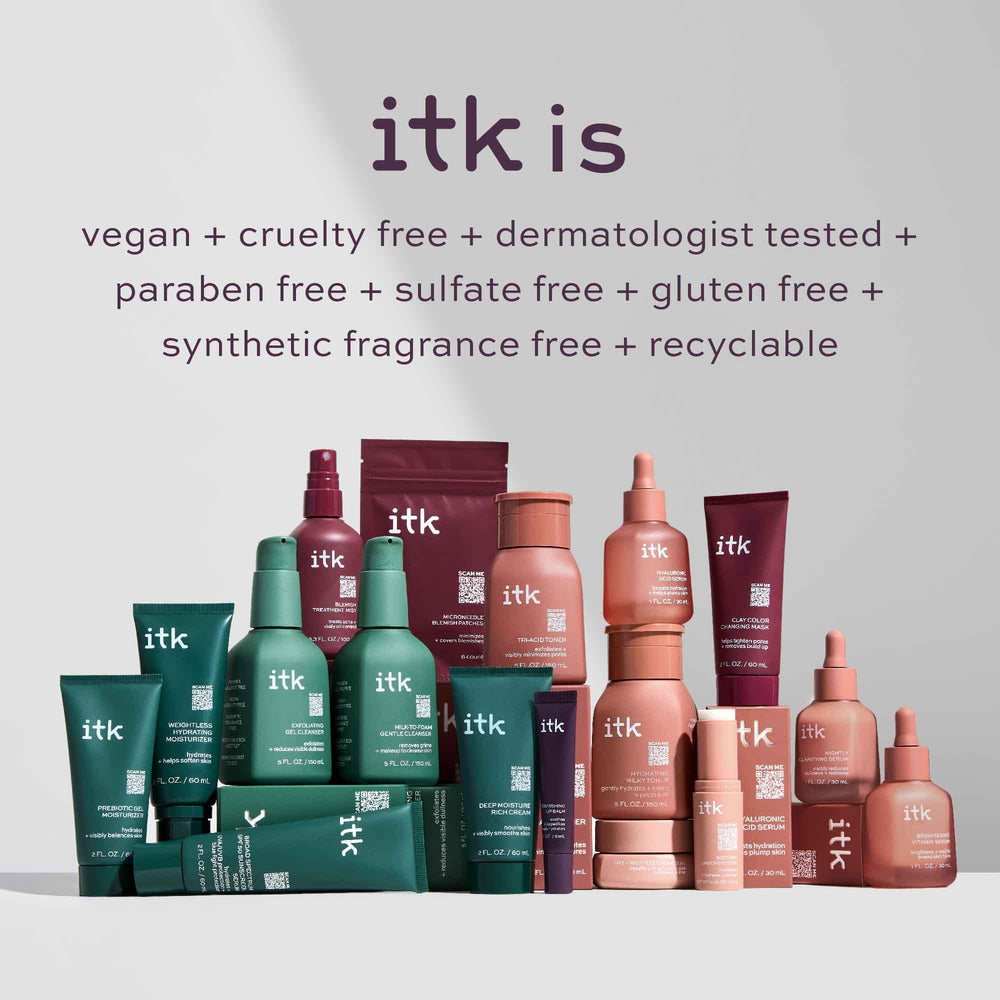 Producto ITK probado por dermatólogos para seguridad diaria