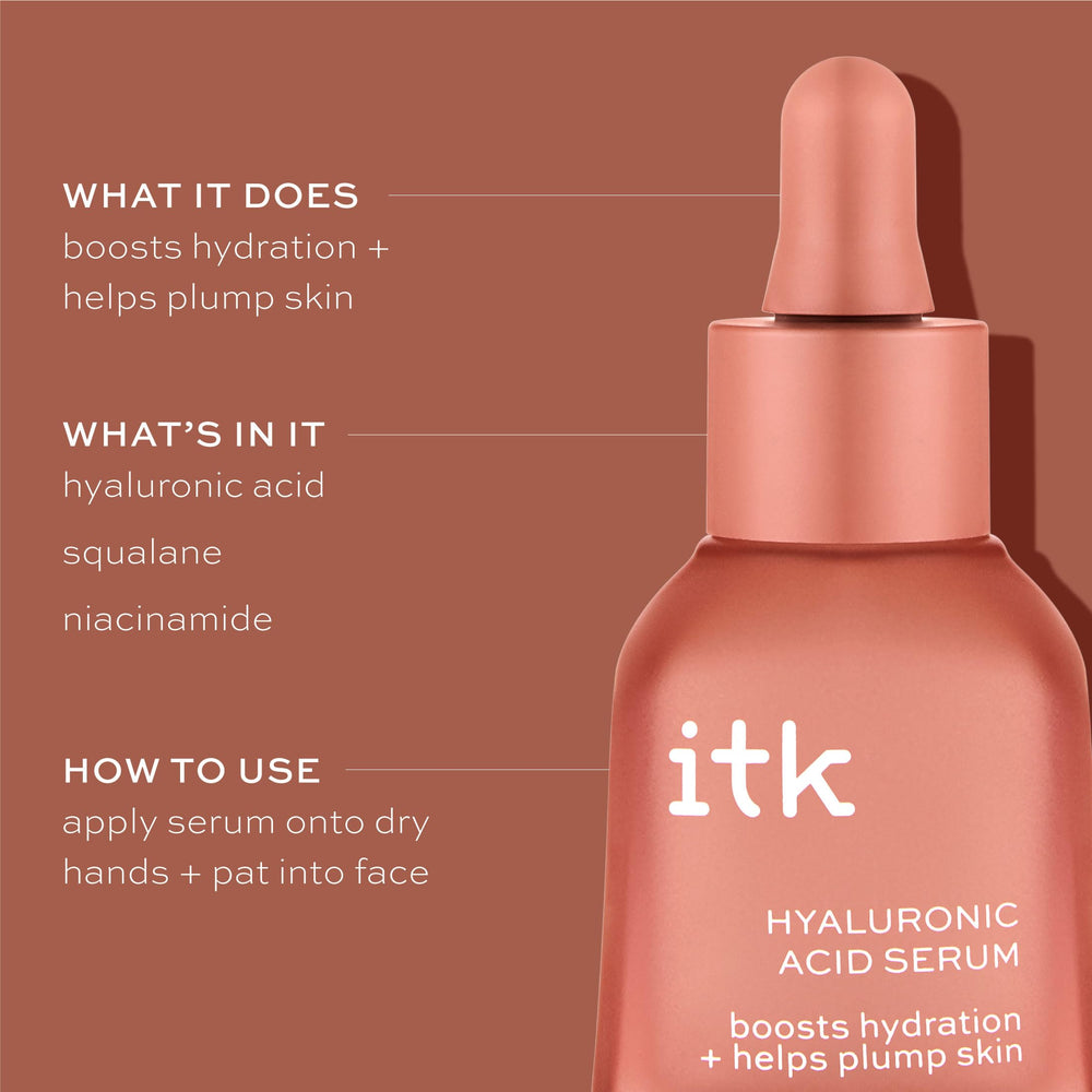 Textura ligera del ITK Serum que se absorbe rapido sin grasa