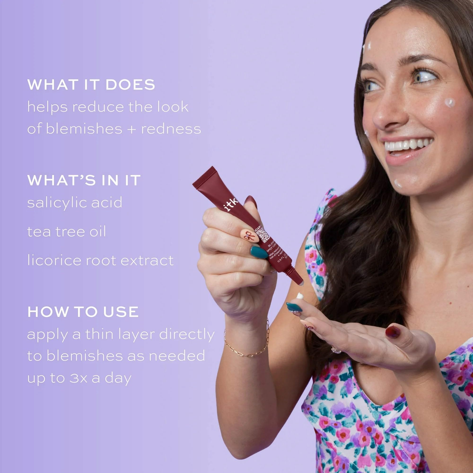 Envase compacto de ITK Skincare para viaje y uso diario.