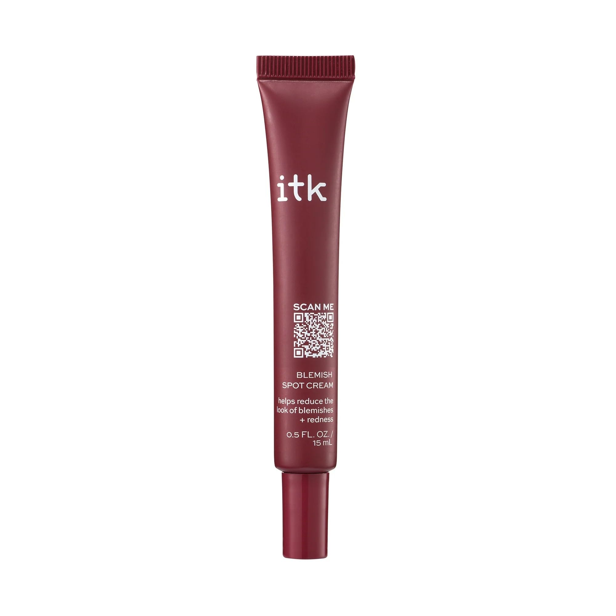ITK Skincare tratamiento local en botella para imperfecciones faciales.