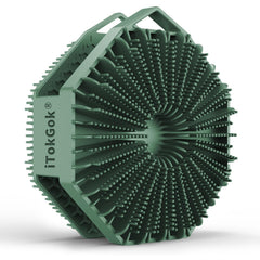 iTokGok cepillo corporal de silicona de doble lado para exfoliar y limpiar suavemente.