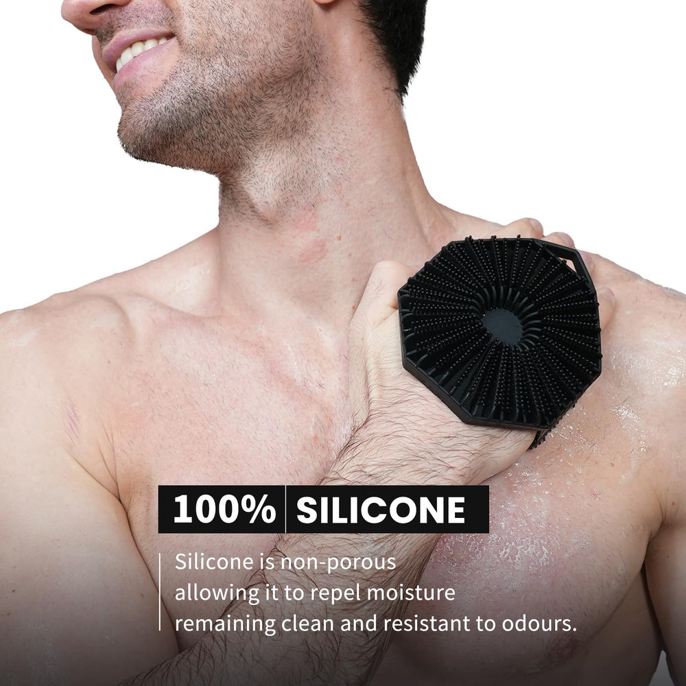 iTOKGOK esponja exfoliante de silicona para exfoliar suavemente en la ducha.