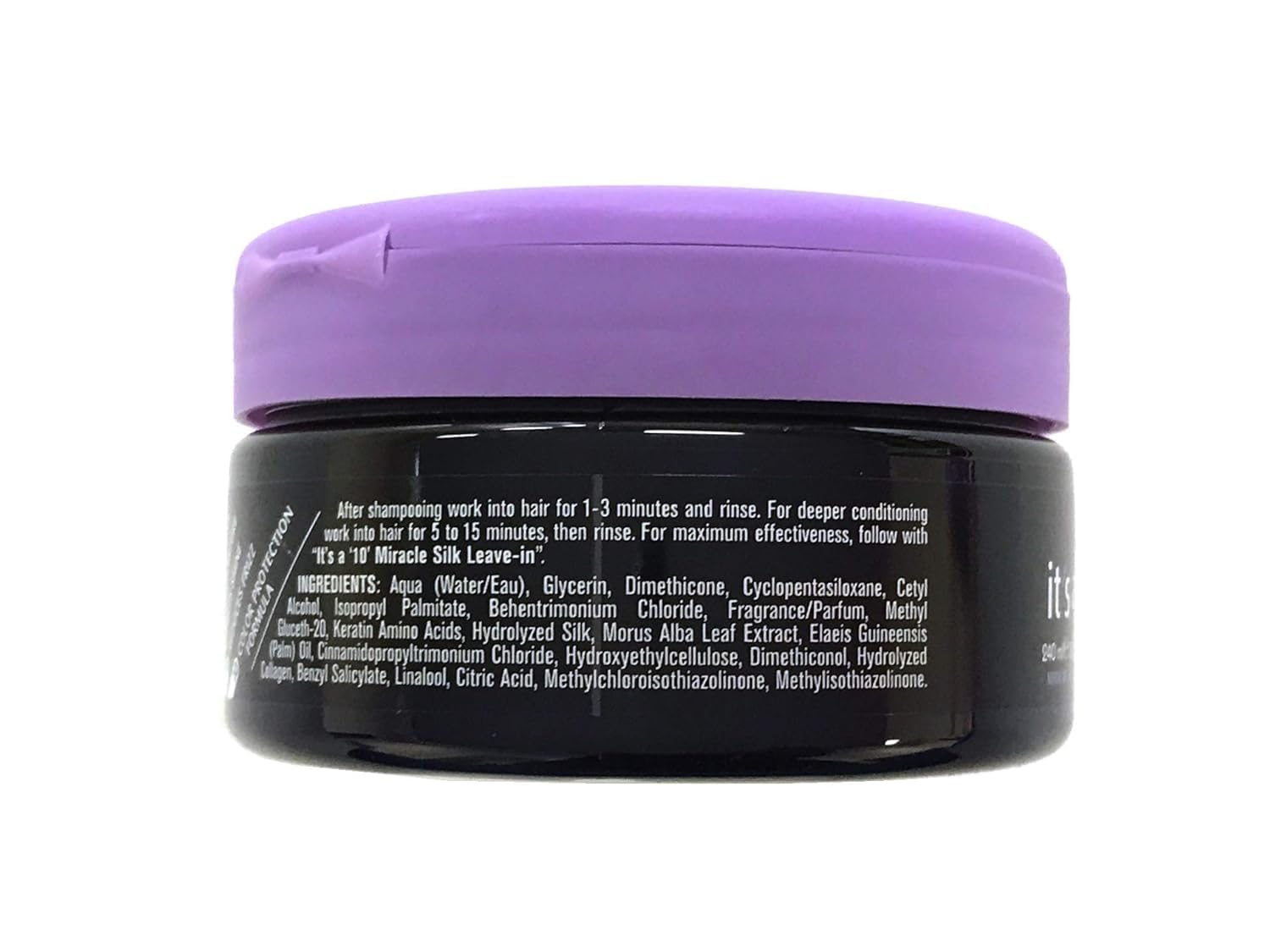 Its A 10 Aplicación rápida de mascarilla seda para cabello suave y manejable