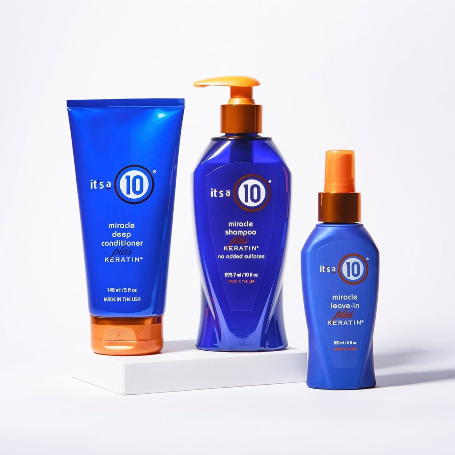 It's a 10 hair smoother shine after use, demonstrating visible results