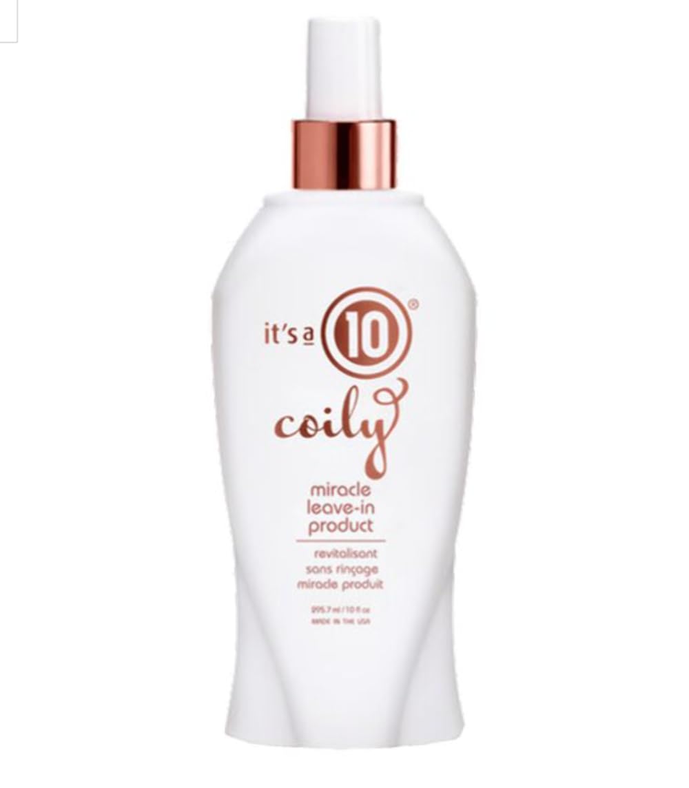 Its A 10 Haircare Miracle Leave-In bottle action shows lightweight conditioning for soft hair.
