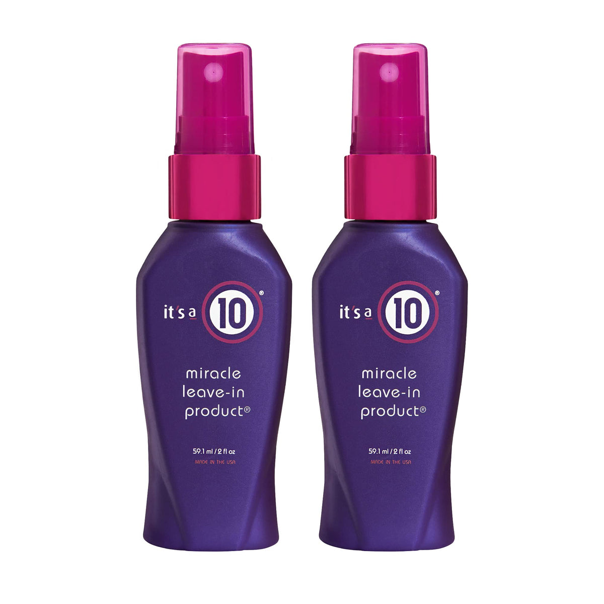 It's a 10 Haircare Milagro sin enjuague, botella 2 oz, peinado rápido.